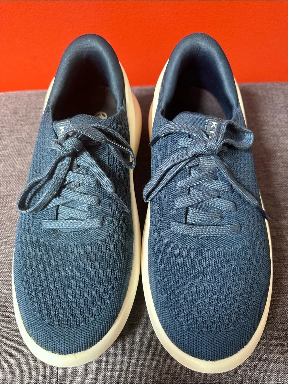 Kizik Roamer Navy Blue Knit Hands Free Slip On Sneakers Mens 8.5 Womens 10
